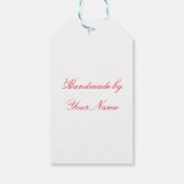 Frohe Weihnachtsmistletoe Geschenkanhänger (Rückseite)