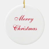 Frohe Weihnachtsmistletoe Keramikornament (Hinten)