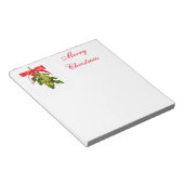Frohe Weihnachtsmistletoe Notizblock (angewinkelt)