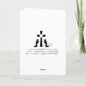 Frohe Weihnachtsmoose Feiertagskarte (Rückseite)