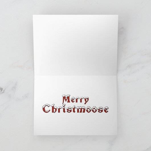 Frohe Weihnachtsmoose Karte (Innenseite)