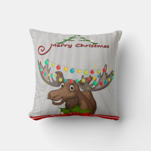 Frohe Weihnachtsmoose Kissen