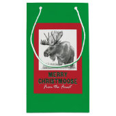 Frohe Weihnachtsmoose Kleine Geschenktüte (Rückseite)