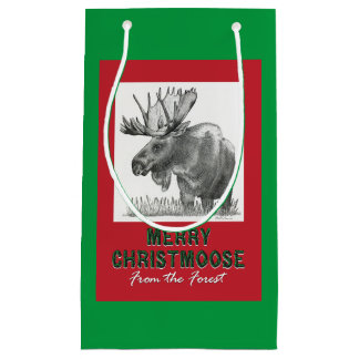 Frohe Weihnachtsmoose Kleine Geschenktüte
