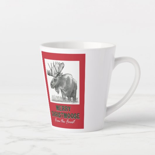 Frohe Weihnachtsmoose Milchtasse (Rechts)