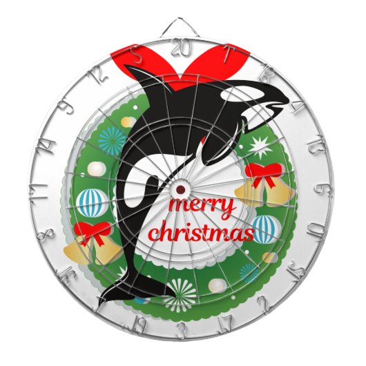 Frohe Weihnachtsmörder Dartscheibe (vorne)