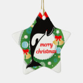 Frohe Weihnachtsmörder Keramik Ornament (Rechts)
