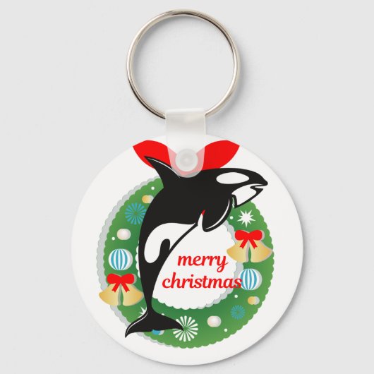Frohe Weihnachtsmörder Schlüsselanhänger (Vorderseite)