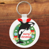 Frohe Weihnachtsmörder Schlüsselanhänger (Vorderseite)