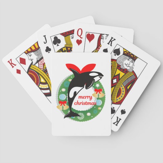 Frohe Weihnachtsmörder Spielkarten (Rückseite)