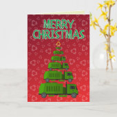 Frohe Weihnachtsmüll/Verweigerung/Recycelnd Sammle Karte (Gelbe Blume)