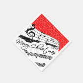 Frohe Weihnachtsmusik Thema Serviette (Ecke)