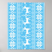 Frohe Weihnachtsmuster 1 Poster (Vorne)