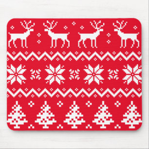 Frohe Weihnachtsmuster 4 Mousepad