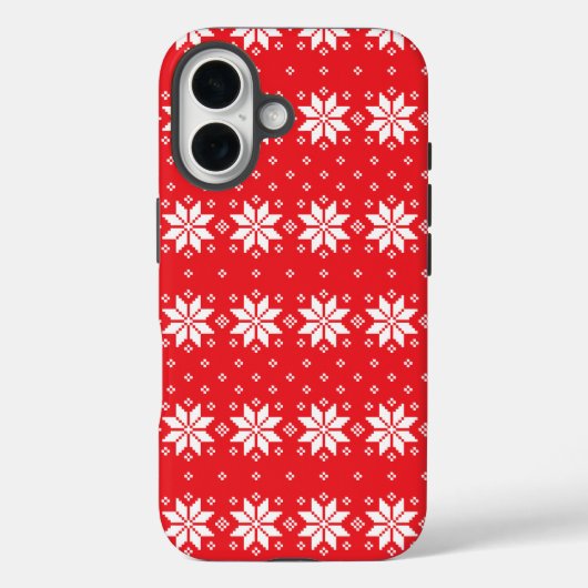 Frohe Weihnachtsmuster 5 Case-Mate iPhone Hülle (Rückseite)