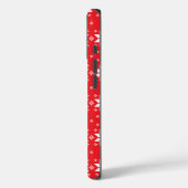 Frohe Weihnachtsmuster 5 Case-Mate iPhone Hülle (Rückseite / Links)
