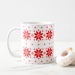 Frohe Weihnachtsmuster 5 Kaffeetasse