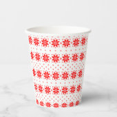 Frohe Weihnachtsmuster 5 Pappbecher (Vorderseite)