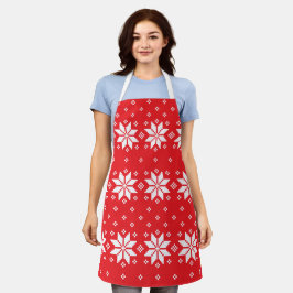 Frohe Weihnachtsmuster 5 Schürze