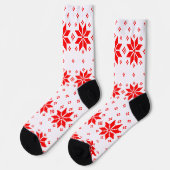 Frohe Weihnachtsmuster 5 Socken (Linkes Detail)