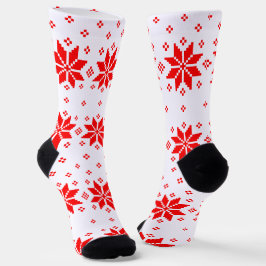 Frohe Weihnachtsmuster 5 Socken