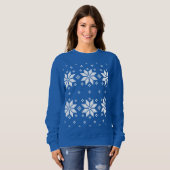 Frohe Weihnachtsmuster 5 Sweatshirt (Vorne ganz)