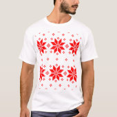 Frohe Weihnachtsmuster 5 T-Shirt (Vorderseite)