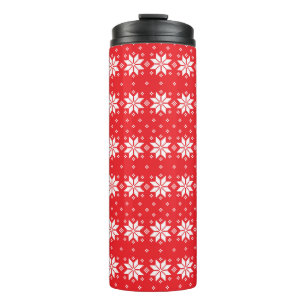 Frohe Weihnachtsmuster 5 Thermosbecher
