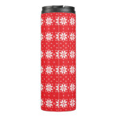Frohe Weihnachtsmuster 5 Thermosbecher (Rückseite)