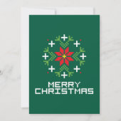 Frohe Weihnachtsmuster 6 Feiertagskarte (Vorderseite)