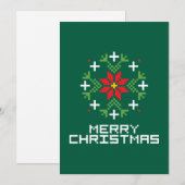Frohe Weihnachtsmuster 6 Feiertagskarte (Vorne/Hinten)