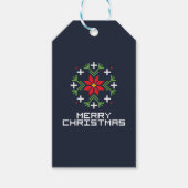 Frohe Weihnachtsmuster 6 Geschenkanhänger (Vorderseite)