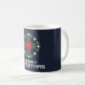Frohe Weihnachtsmuster 6 Kaffeetasse (VorderseiteRechts)