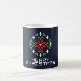 Frohe Weihnachtsmuster 6 Kaffeetasse