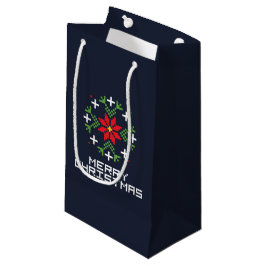 Frohe Weihnachtsmuster 6 Kleine Geschenktüte