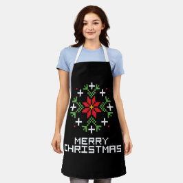 Frohe Weihnachtsmuster 6 Schürze
