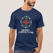 Frohe Weihnachtsmuster 6 T-Shirt (Vorderseite)