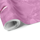 Frohe Weihnachtsmuster Elegant Pink Script Geschenkpapier (Rolleneckpunkt)