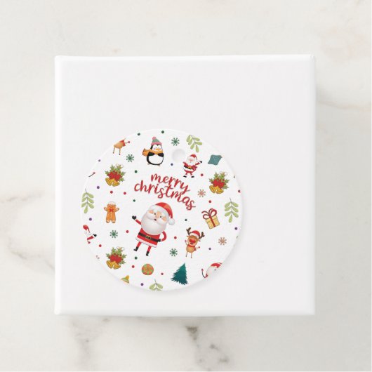 Frohe Weihnachtsmuster Geschenkanhänger (Beispiel)