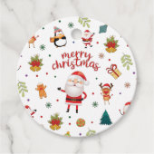 Frohe Weihnachtsmuster Geschenkanhänger (Vorderseite)