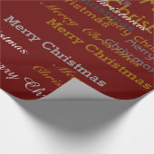 Frohe Weihnachtsmuster Geschenkpapier (Ecke)