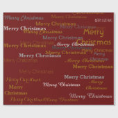 Frohe Weihnachtsmuster Geschenkpapier (Flach)