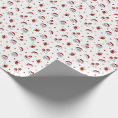 Frohe Weihnachtsmuster Geschenkpapier (Ecke)