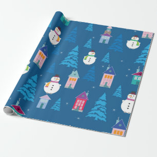 Frohe Weihnachtsmuster Geschenkpapier