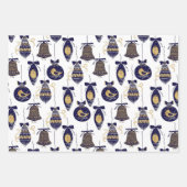 Frohe Weihnachtsmuster Geschenkpapier Set (Vorderseite 2)