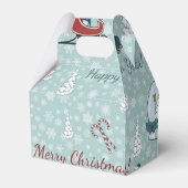 Frohe Weihnachtsmuster Geschenkschachtel (Rückseite)