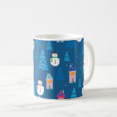 Frohe Weihnachtsmuster Kaffeetasse (VorderseiteRechts)