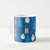Frohe Weihnachtsmuster Kaffeetasse (Vorderseite Links)