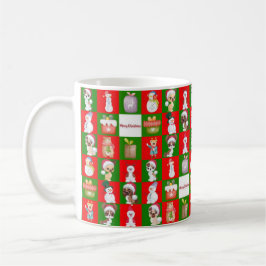 Frohe Weihnachtsmuster Kaffeetasse