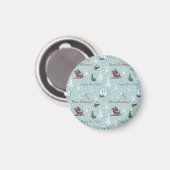 Frohe Weihnachtsmuster Magnet (Vorderseite/Rückseite)